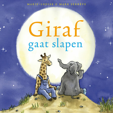 Giraf gaat slapen