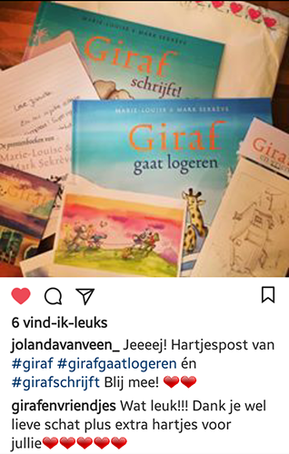 ansichtkaarten en nieuwe boek van giraf