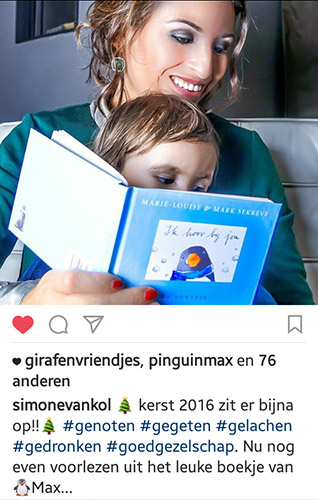 simone van kol leest voor uit pinguin max